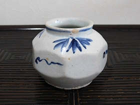 ③李朝染面取八角小壺 3